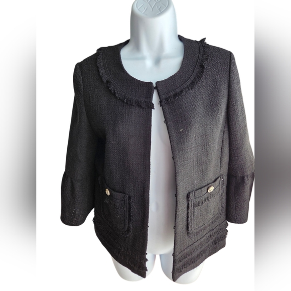 Karl Lagerfeld Jackets & Blazers - Karl Lagerfeld Paris ​Black Tweed Jacket Size S